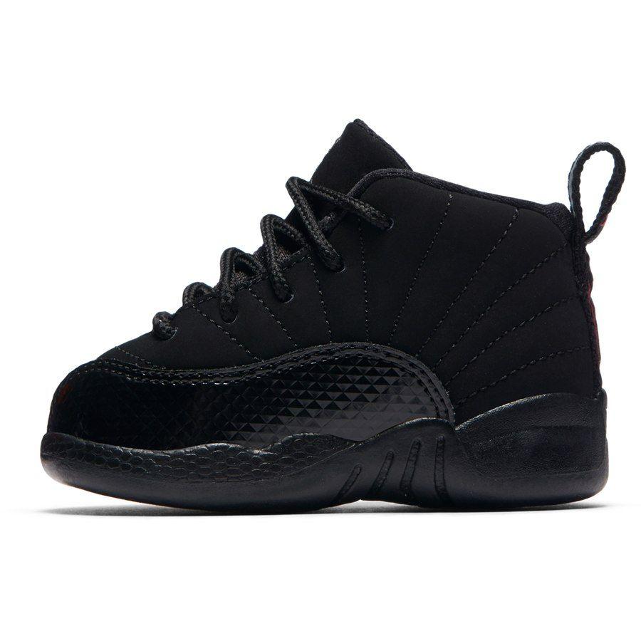 Black Jordan 23 Logo - Toddler Jordan Brand Black Jordan 12 Retro Shoe