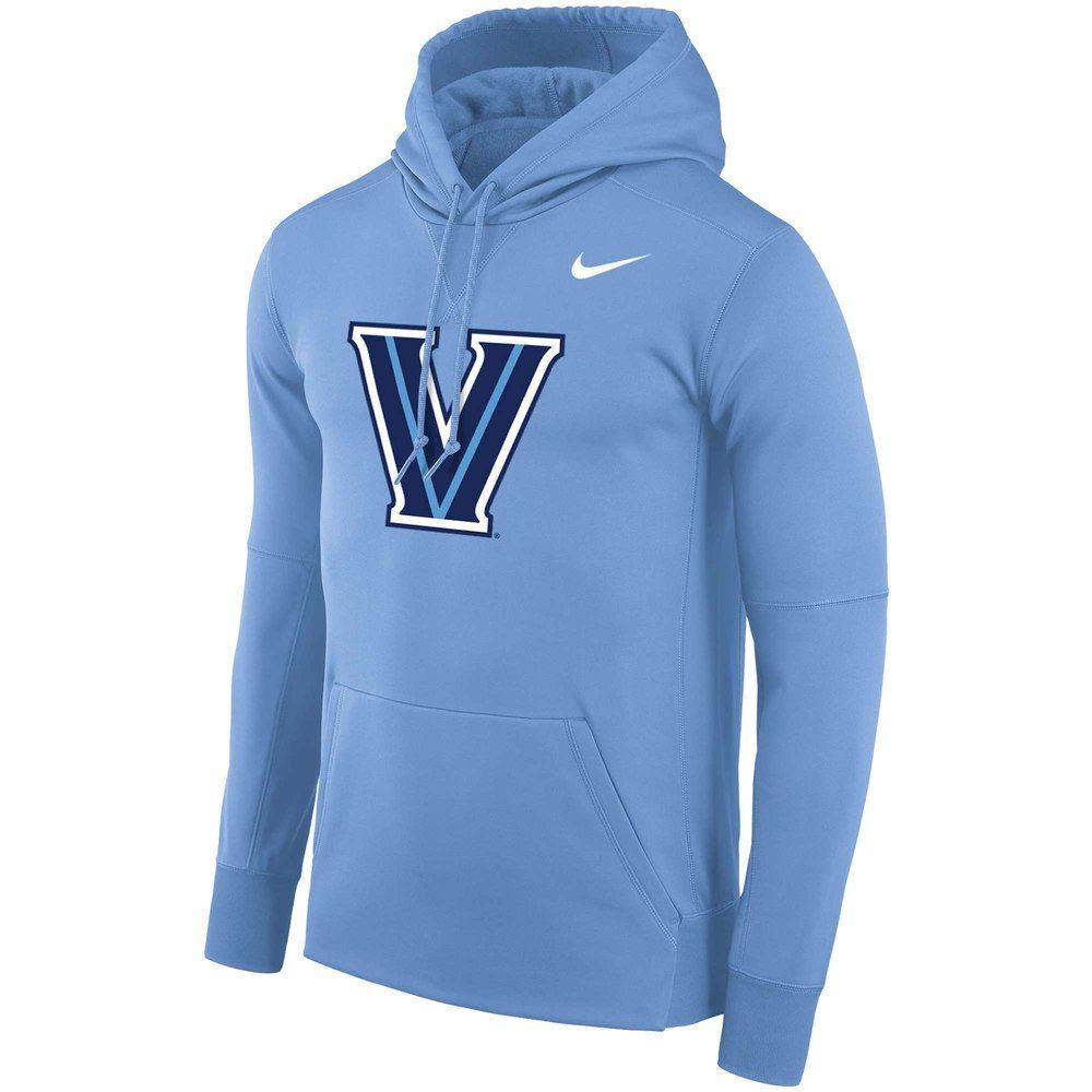 Light Blue Nike Logo - Men's Nike Light Blue Villanova Wildcats Logo Therma Performance