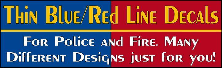 Blue and Red Line Logo - Buy Thin Blue & Red Line Decals & Stickers. Police & LEO Decals