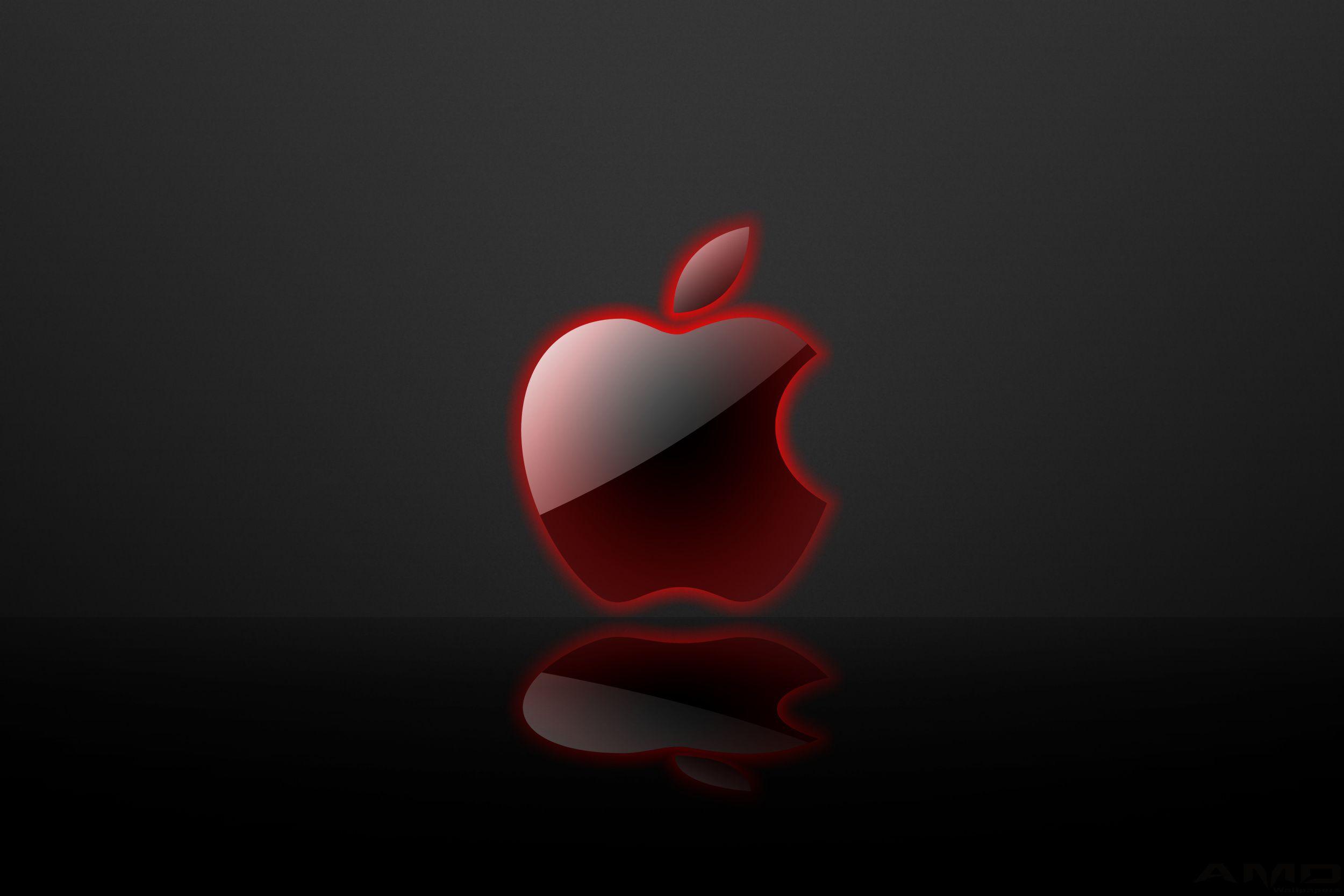 Red White Blue Apple Logo - Red Apple Logo Wallpaper