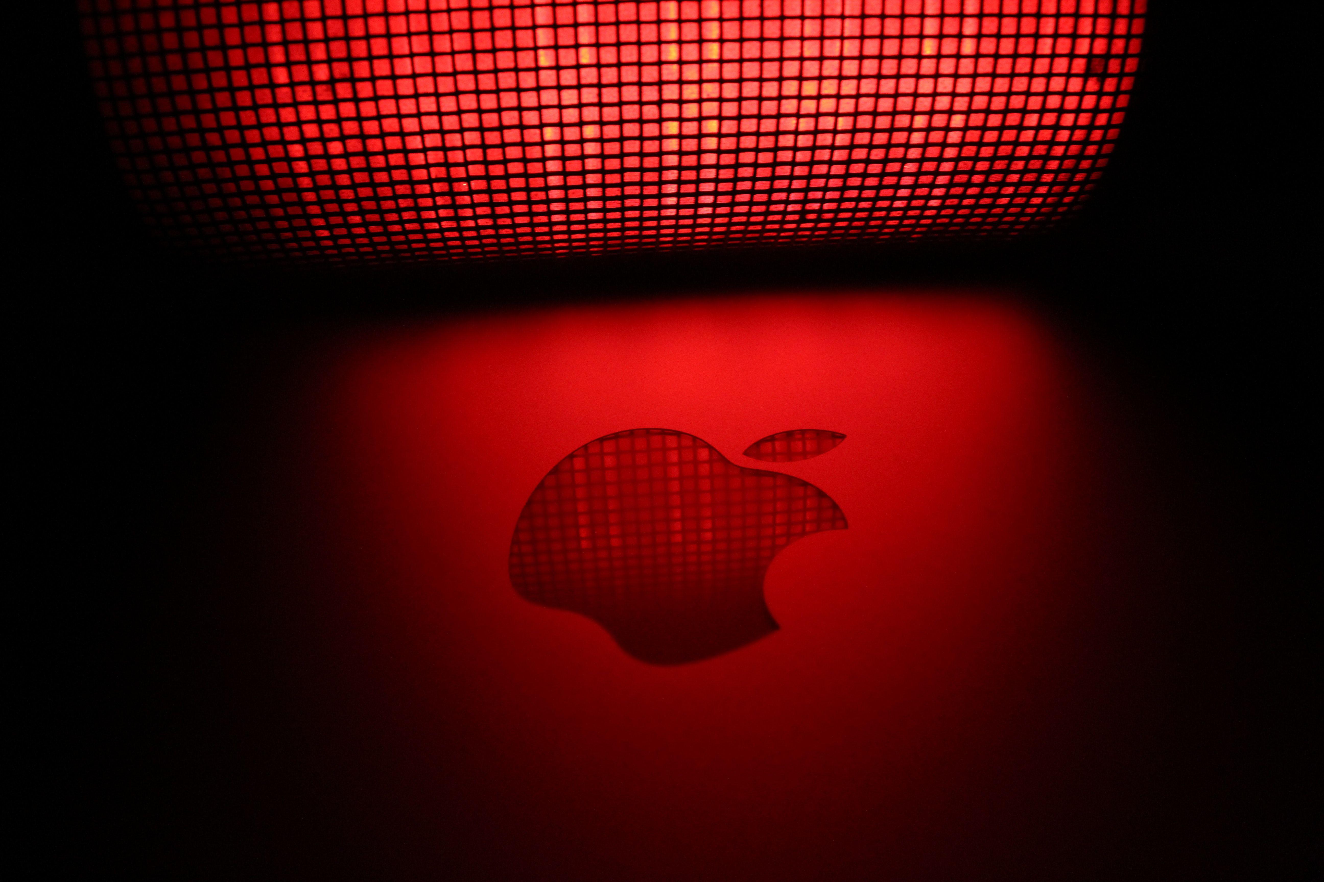 Red White Blue Apple Logo - Apple Logo · Free Stock Photo