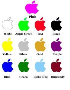 White and Blue Apple Logo - 2 x Apple Logo Sticker Decal for iPad, iPad Air ,iPad Mini ...