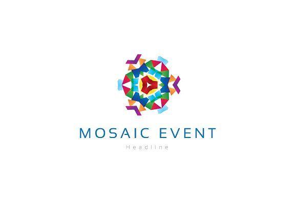 Creative Company Logo - Mosaic event company logo. ~ Logo Templates ~ Creative Market