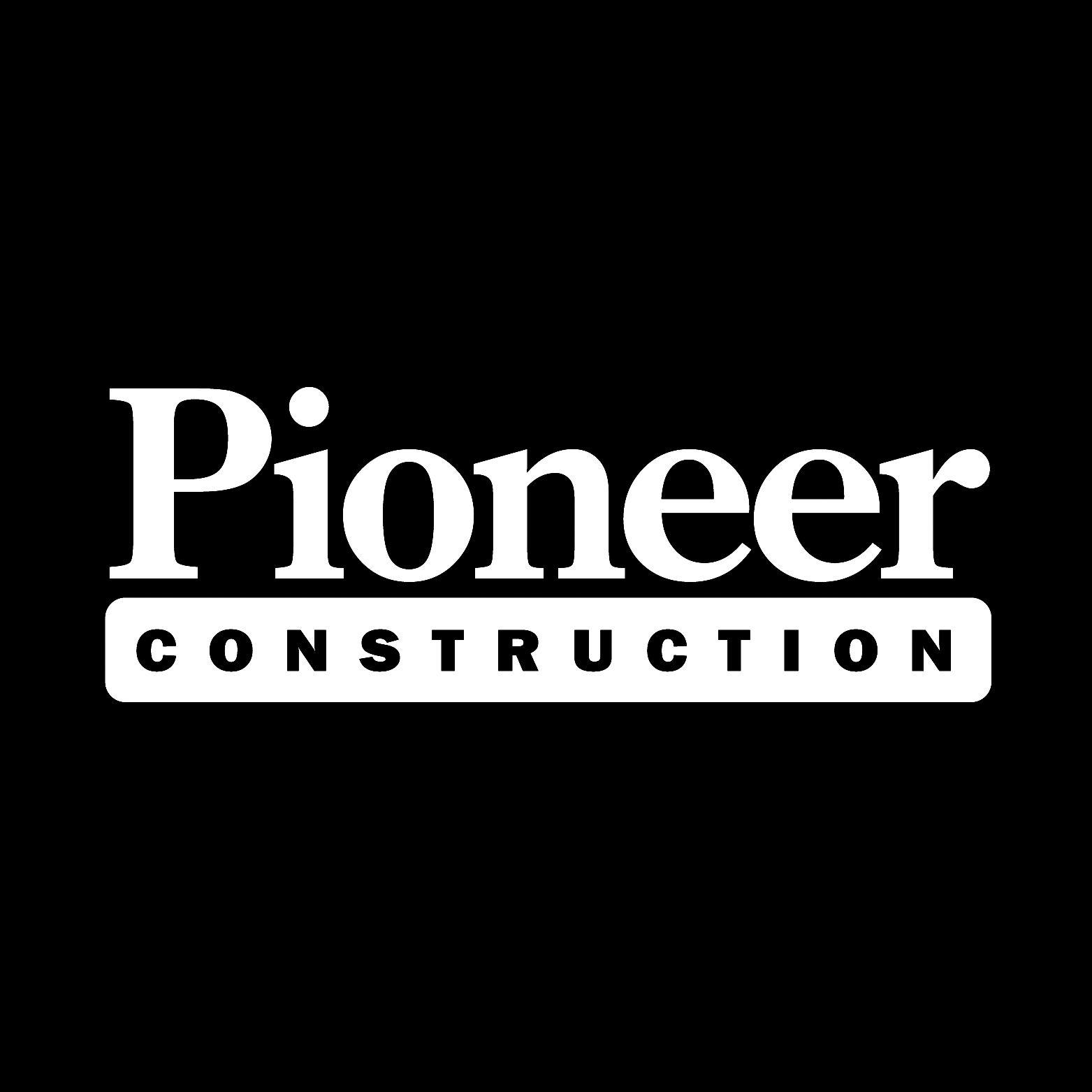 White Pioneer Logo - Press Kit | Pioneer Construction