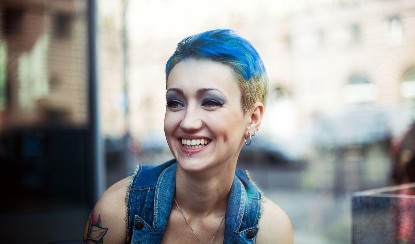 Woman with Blue Hair Logo - 27 Short, Blue Hair Ideas for Women (2019)