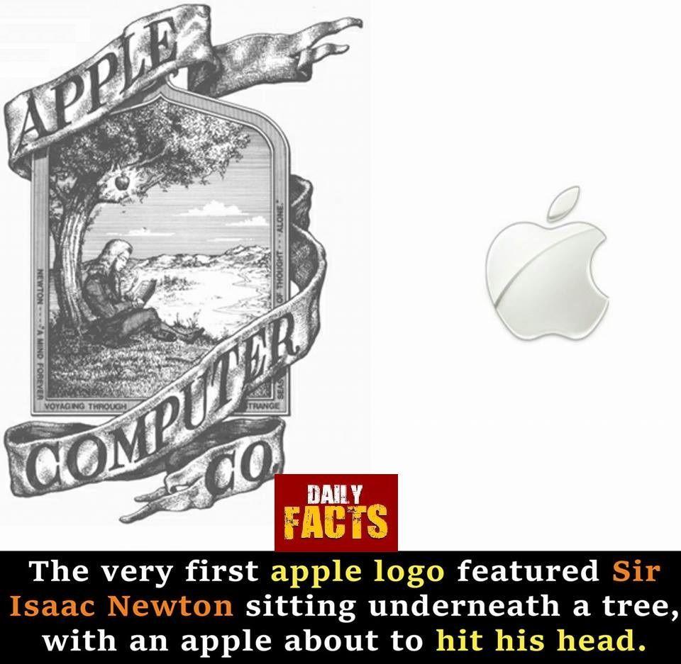 First Apple Logo - The very first apple logo is look like , Time changed and so logo is ...