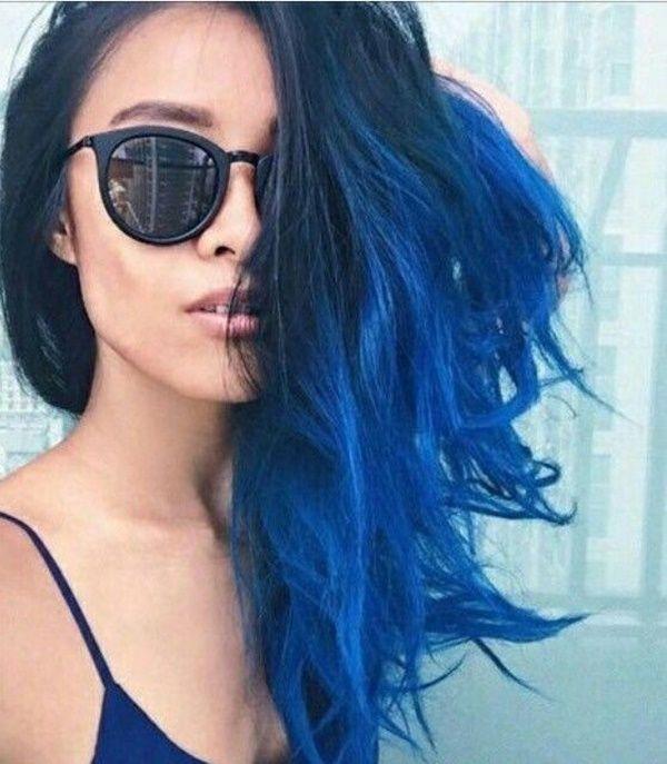 Woman with Blue Hair Logo - How To Achieve The Dark Blue Hair You Always Wanted To Have