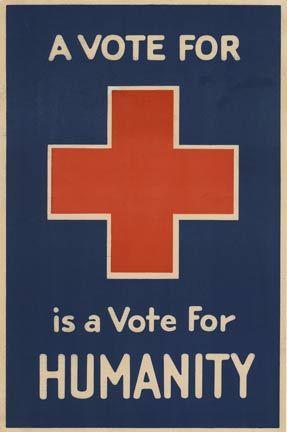 Vintage Red Cross Logo - A Vote for the Red Cross | Anonymous Artists | The Vintage Poster
