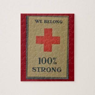 Vintage Red Cross Logo - Vintage Red Cross Toys and Games | Zazzle.co.uk