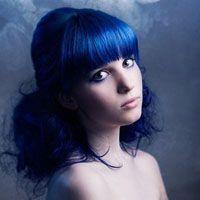 Woman with Blue Hair Logo - Blue Hair Guide - Dyeing Your Hair The Color Blue