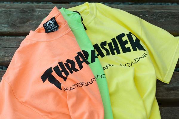 Cool Neon Thrasher Logo - Thrasher Neon Skate Mag Logo T Shirts | Flatspot