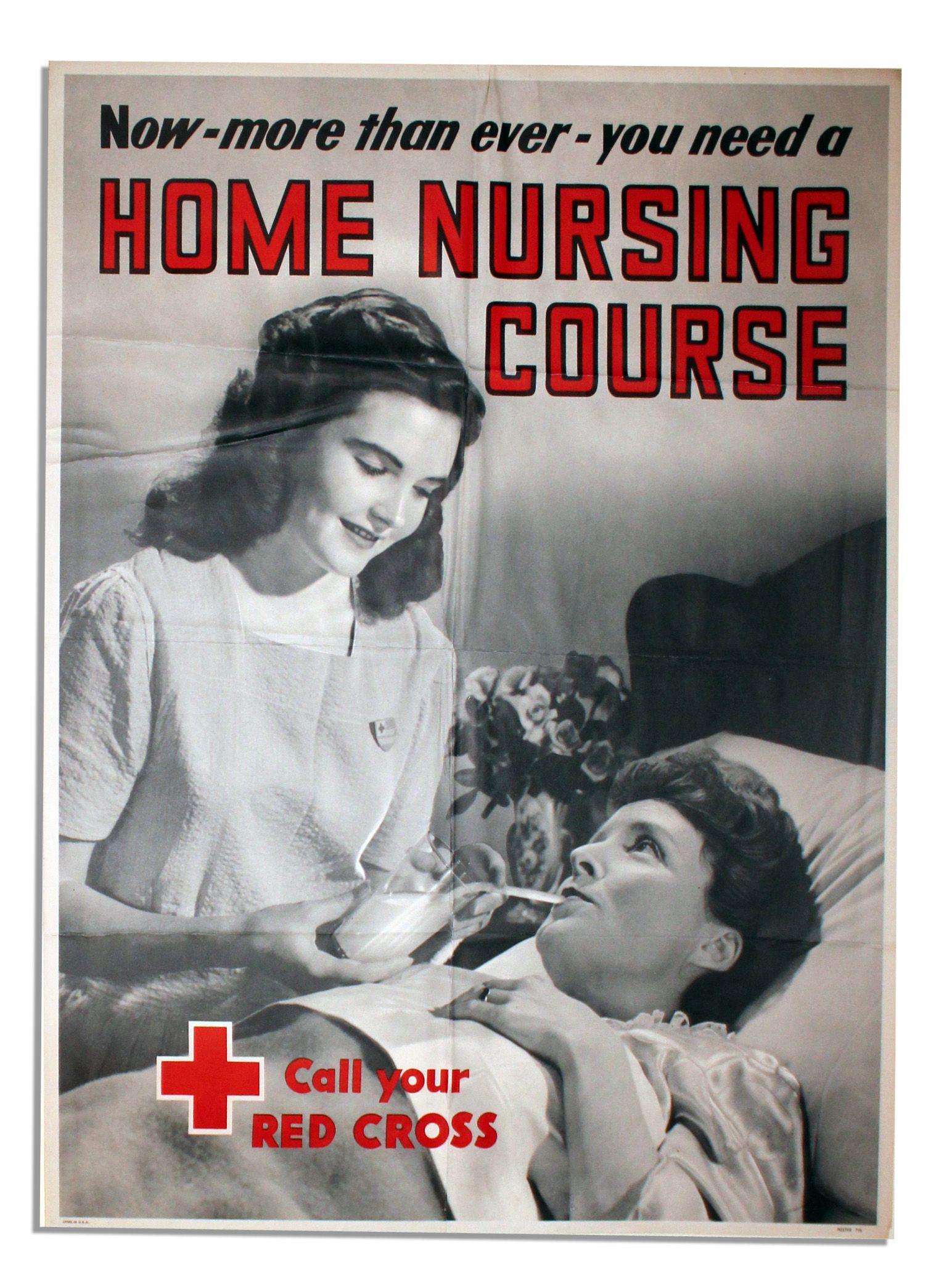 Vintage Red Cross Logo - Lot Detail Red Cross Poster - ''Now More Than Ever You