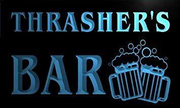 Cool Neon Thrasher Logo - w002651-b THRASHER Name Home Bar Pub Beer Mugs Cheers Neon Light ...