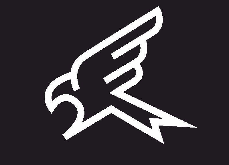 Clothing Bird Logo - Kite Cricket Bird Symbol only Logo White text - LA Clothing Solutions