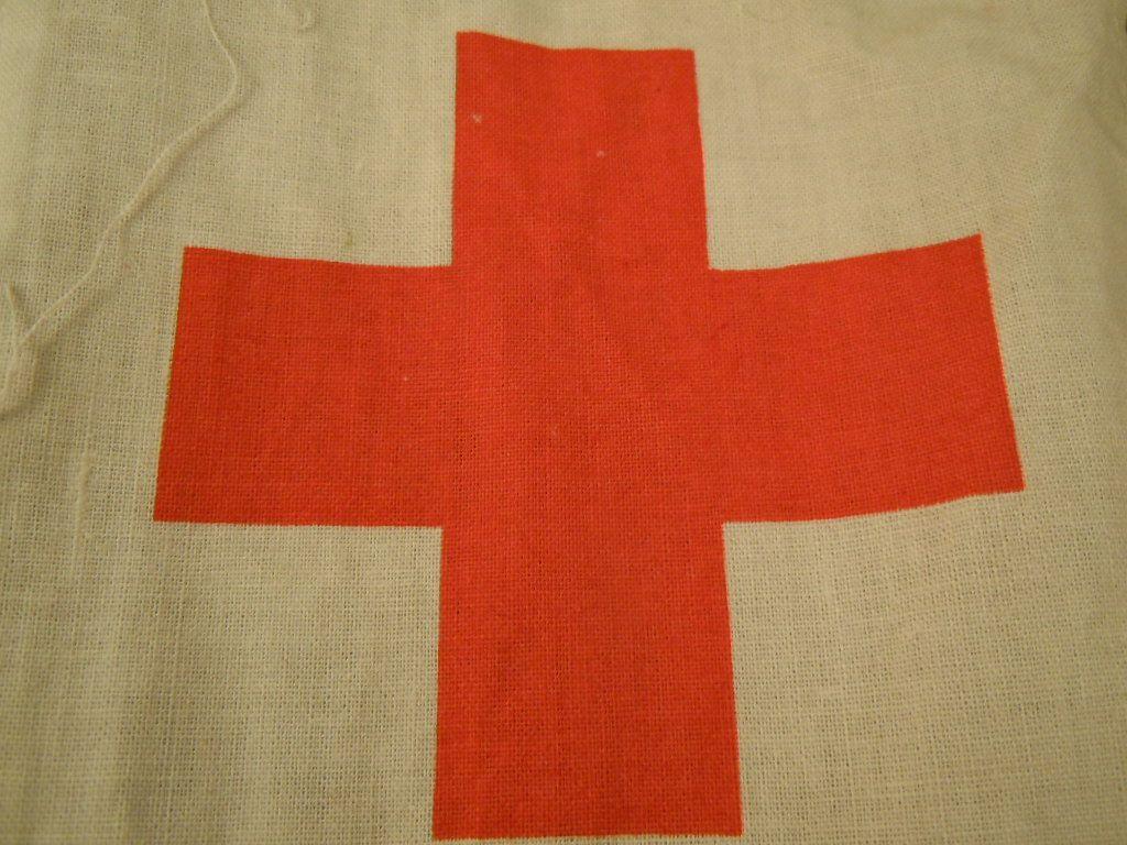 Vintage Red Cross Logo - VINTAGE ACTION MAN Cross Flag Ref 2