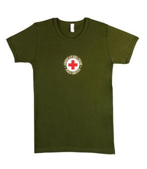 Vintage Red Cross Logo - American Red Cross Women's Fitted Vintage Tee who wear