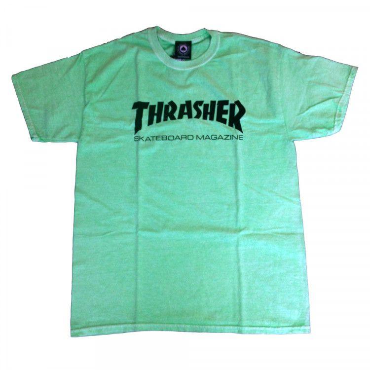 Cool Neon Thrasher Logo - Thrasher Skate Mag neon green T shirt | Manchester's Premier ...