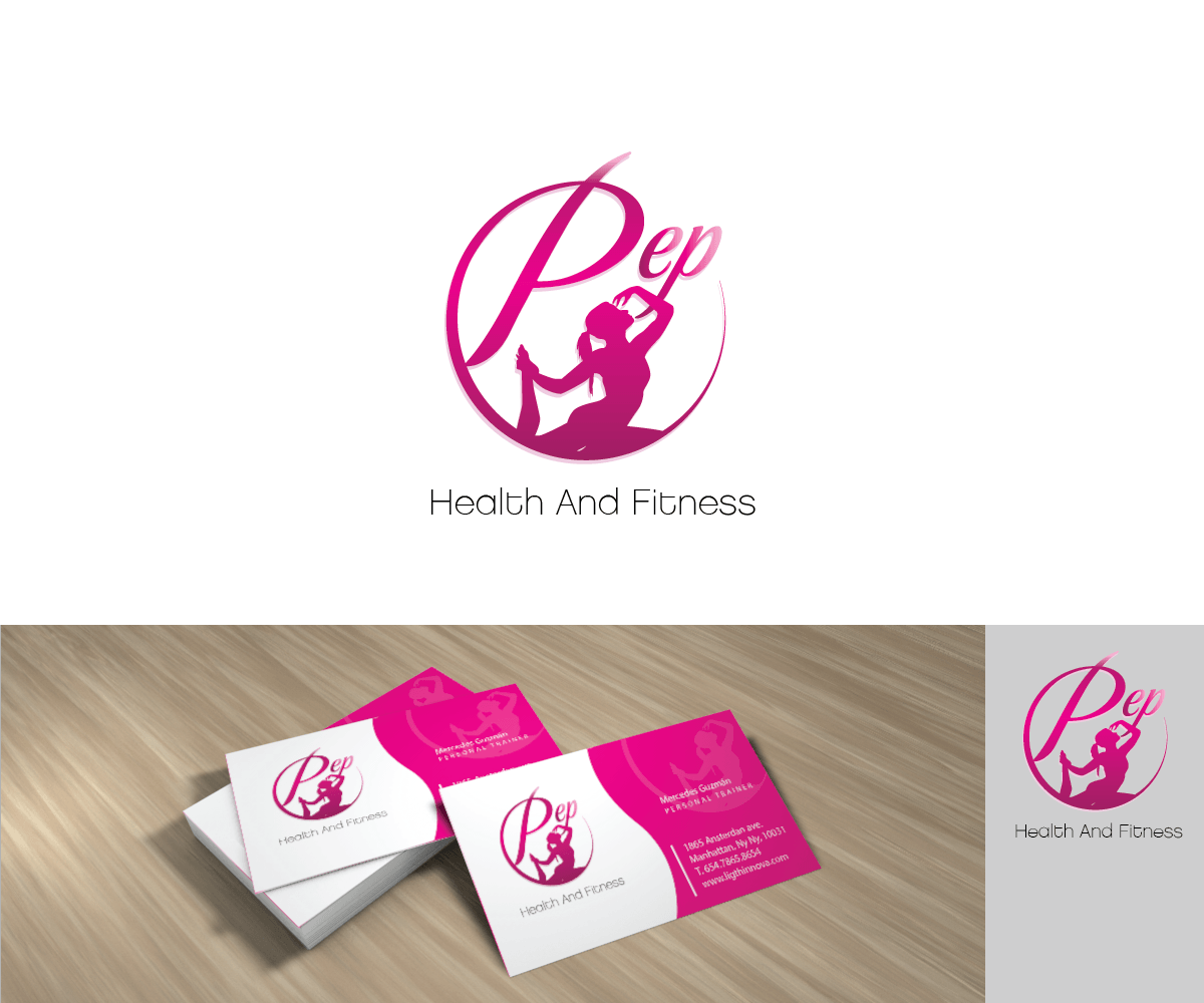 Female Designer Logo - Marketing Logo Design for pep health and fitness
