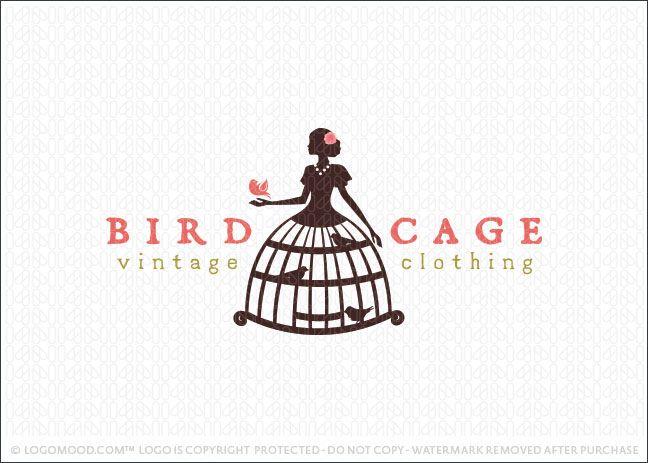 Clothing Bird Logo - Readymade Logos for Sale Bird Cage Vintage Clothing | Readymade ...