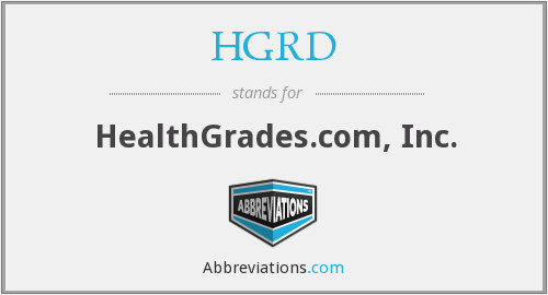 Healthgrades.com Logo - HGRD - HealthGrades.com, Inc.