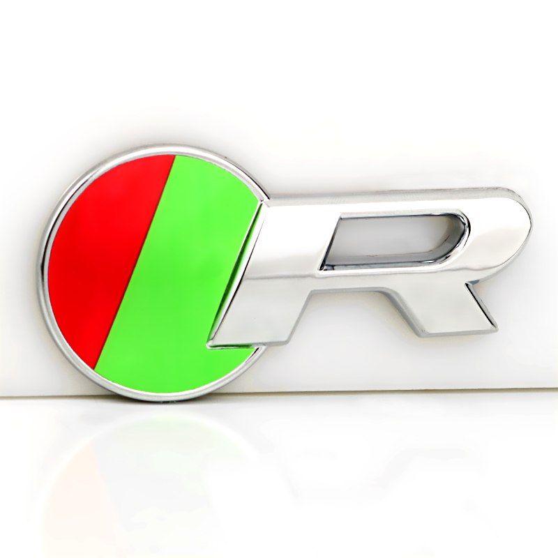 Red and Green Round Logo - Red Green Round R Logo Quality ABS Car Styling Refitting Emblem ...