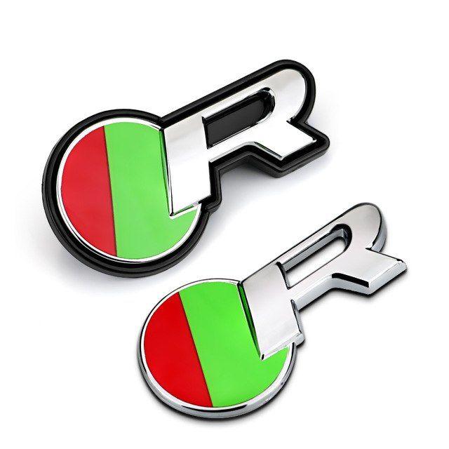 Red and Green Round Logo - Red Green Round R Logo Quality ABS Car Styling Refitting Emblem