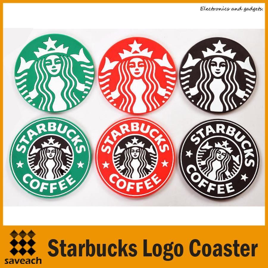 Black Starbucks Logo - 2019 Table Decoration Starbucks Logo Mermaid Silicone Coaster Round ...