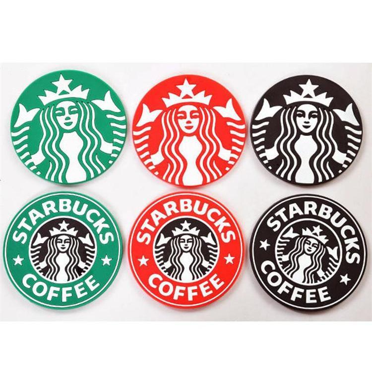 Red and Green Round Logo - 2019 Starbucks Logo Mermaid Silicone Coaster Round Platemat Mugs ...