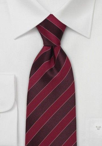 Burgundy with Red Stripe Logo - Burgundy and Red Striped Tie