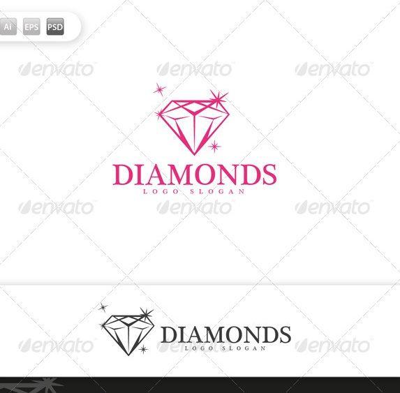 Pink Diamonds Logo - 20 Beautiful Diamonds Logo PSDs