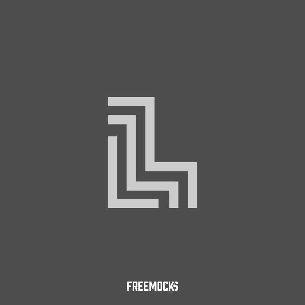 Black Letter L Logo - Freemocks Logo Letter L Lines Minimal