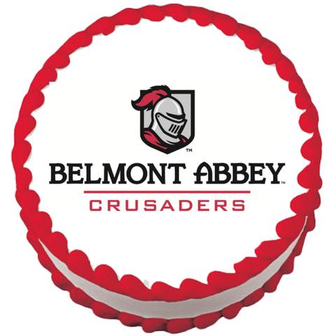 Belmont Abbey Crusaders Logo - Belmont Abbey Crusaders Edible Cake & Cupcake Topper – Rountree Bros ...