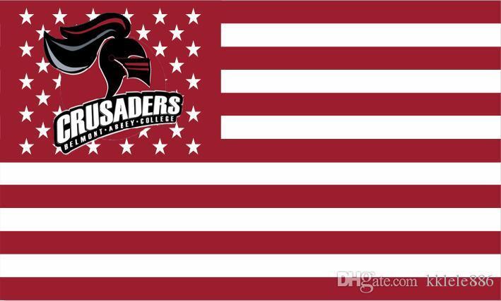 Belmont Abbey Crusaders Logo - 2019 Belmont Abbey Crusaders Flag 90 X 150 Cm Polyester NCAA Stars ...