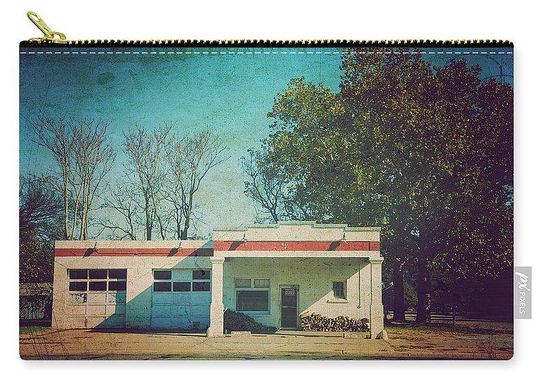 Old Mechanic Shop Logo - Old Mechanic Shop On 81 Oklahoma Carry All Pouch By Toni Hopper