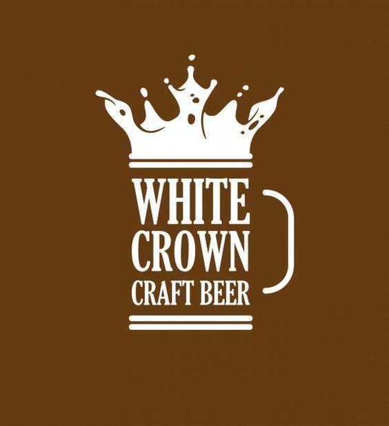 Crown Beer Logo - White Crown Craft Beer | Beer Logo | Logo design, Logos, Beer logo ...