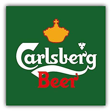 Crown Beer Logo - Carlsberg Beer Logo Crown Car Bumper Sticker Decal 12 X