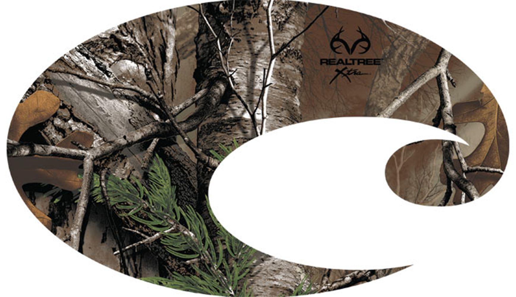 Camo Costa Logo - Costa C Decal Realtree Camo LG - Island Bazaar