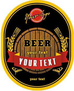 Brown Beer Logo - Beer logo vector labels