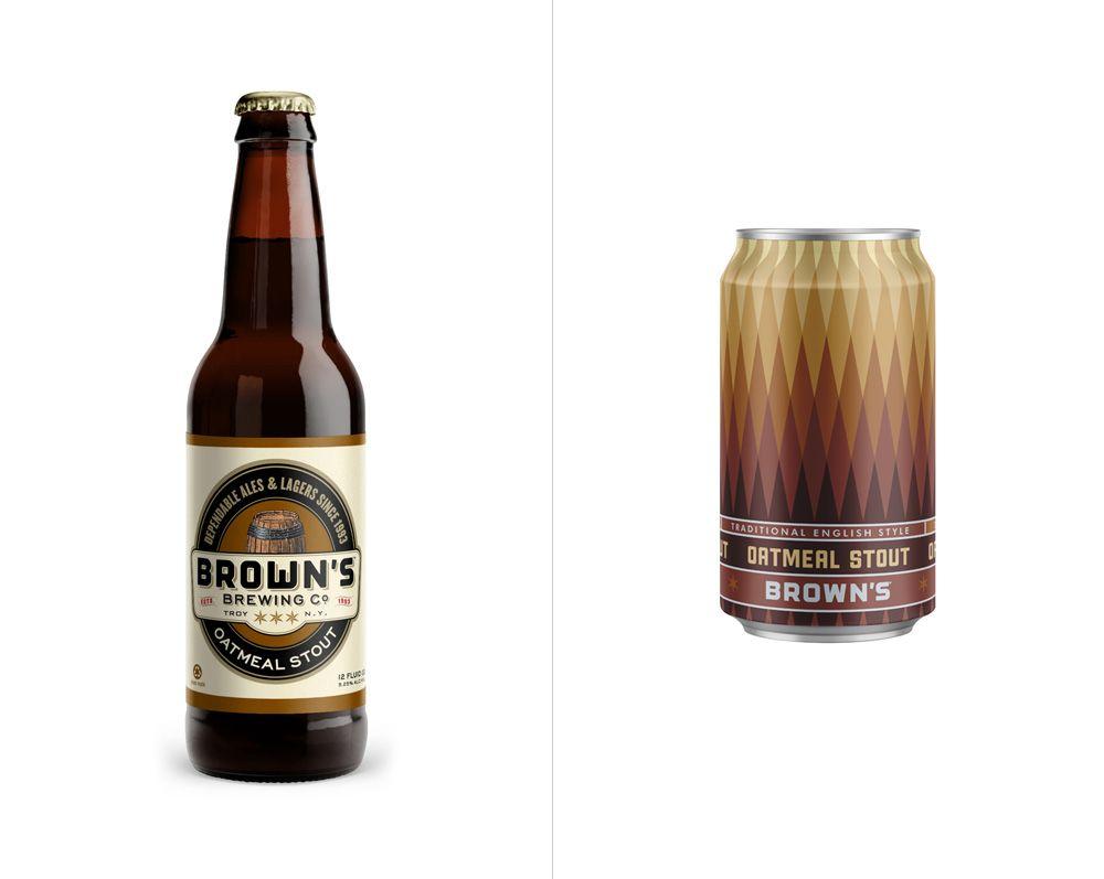 Brown Beer Logo - Brand New: New Logo, Identity, and Packaging for Brown's Brewing