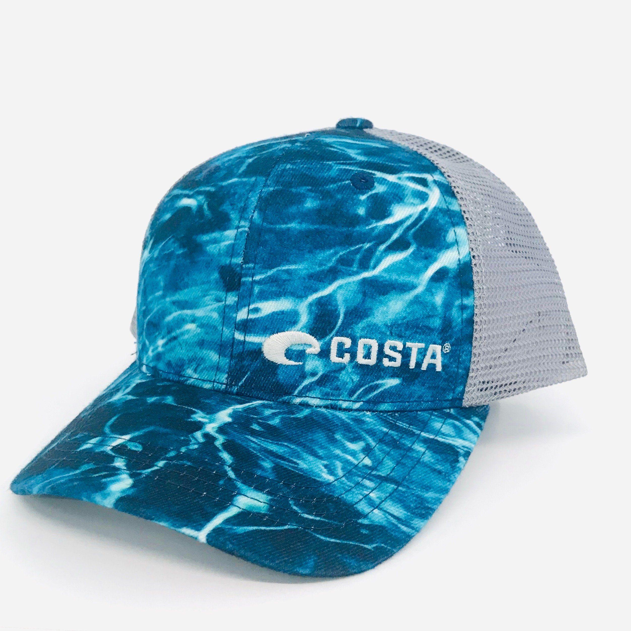 Camo Costa Logo - Costa Del Mar® Water Camo Hat Blue | Palmetto Moon