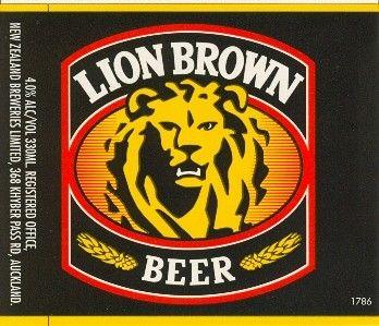 Brown Beer Logo - LION BROWN BEER. NEW ZEALAND BR. Label Collector Spain
