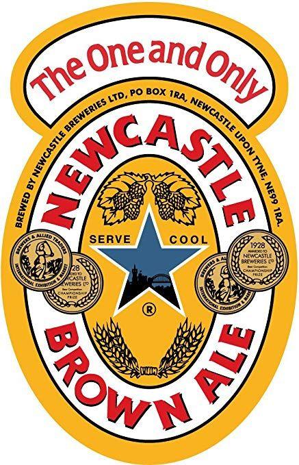 Brown Beer Logo - Amazon.com: Newcastle Brown Ale Beer Bumper Sticker 4