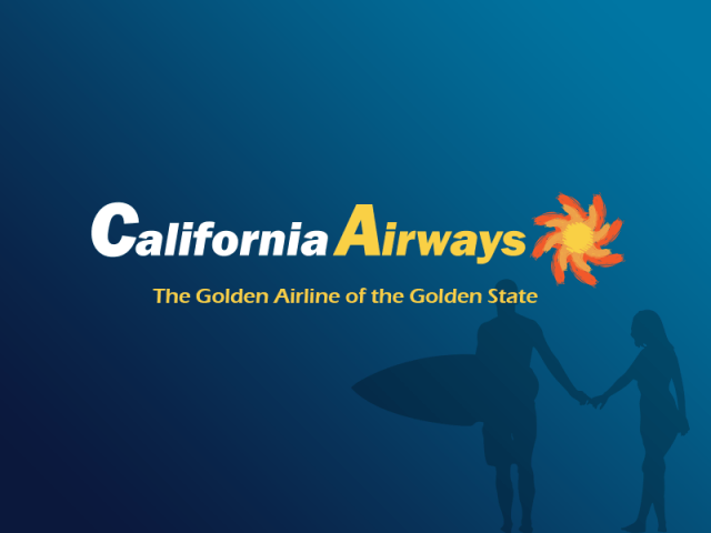 Airline with Fish Logo - California Airways Logo Airlines
