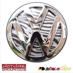 Zebra Golf Logo - VW GOLF MK7 Zebra Stripes Badge Inserts. POLO LUPO GTI TDI