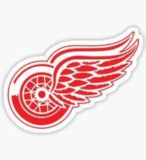 Small Red Wings Logo - Detroit Red Wings Stickers | Redbubble