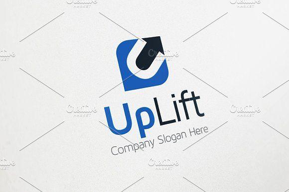 Link U Logo - Up Arrow Logo Logo Logo Templates Creative Market