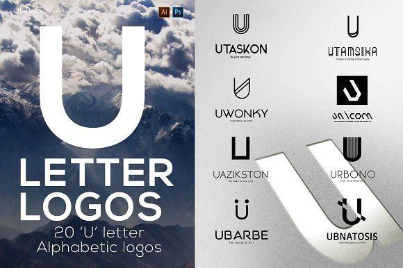 Link U Logo - U Letter Alphabetic Logos Logo Templates Creative Market