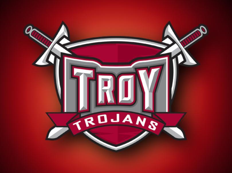 Red Troy Logo - Troy Trojans Will Tip-Off Against the Red Wolves Of Arkansas State ...