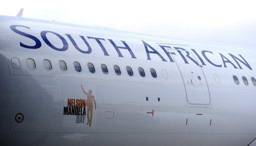 Airline with Fish Logo - Cute: South African Airways Rebrands Planes for Nelson Mandela Day