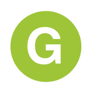 Green Spot Logo - G: white in green spot ~ Leigh Covington: 